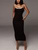 Женское сексуальное платье на бретельках однотонное для женщин