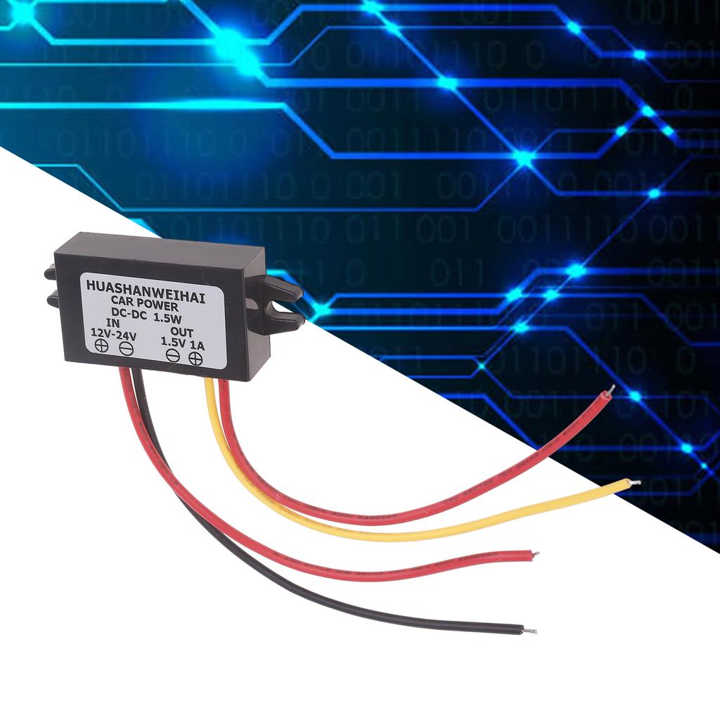 Водонепроницаемый модуль понижающего напряжения 12~24 В до 1,5 В 1 А для электроники 1,5 В, часов и термометров