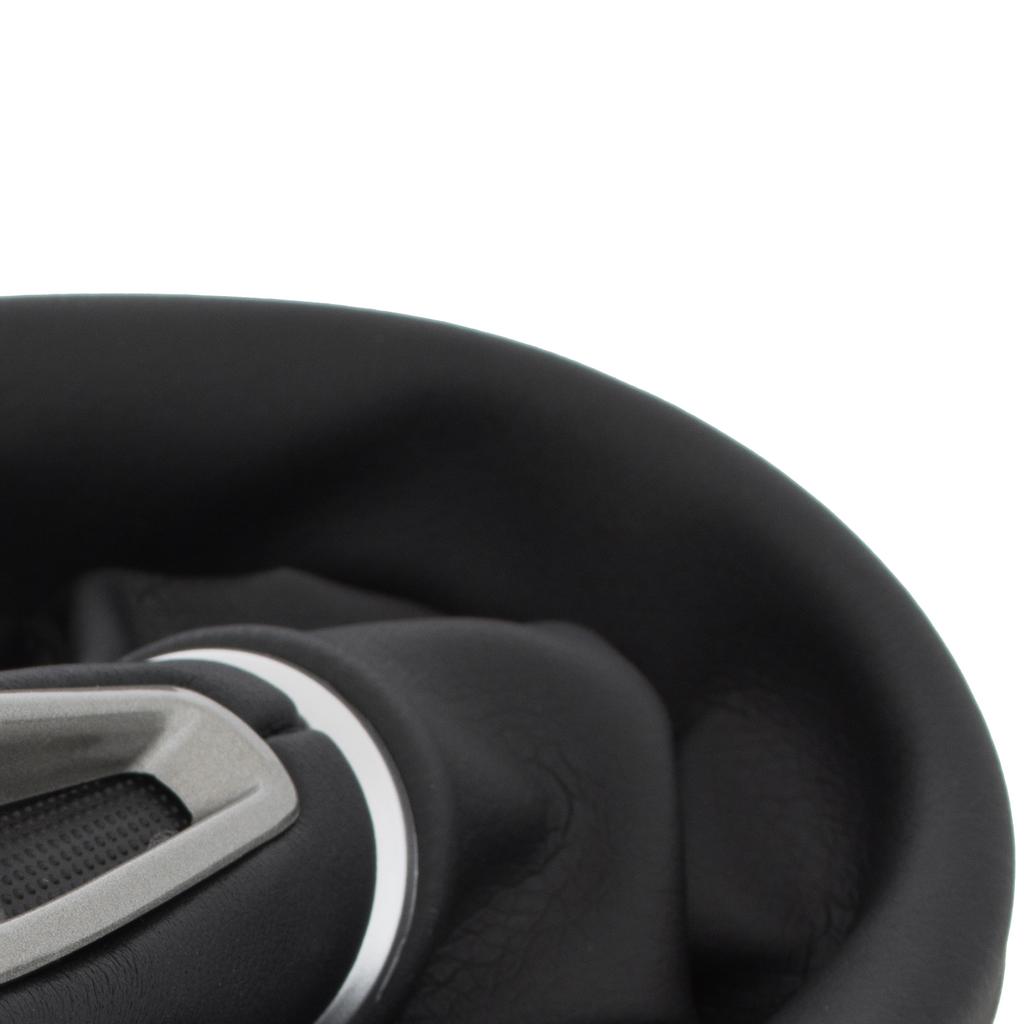 Seat Leon II 05-13 BLACK ECO LEATHER gear shift knob + gaiter with frame 5 SPEEDS