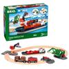 Brio Cargo Harbor Set Ages Wooden Wooden Rail Gift [16-Piece Set] 33061, 3+. [Toy, Toy, Rail, Set, (Birthday/Christmas)]