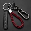 Jewelry Bag Pendant DIY Auto Leather Key Chain Anti-lost Car Keychain Phone Number Plate Keyring