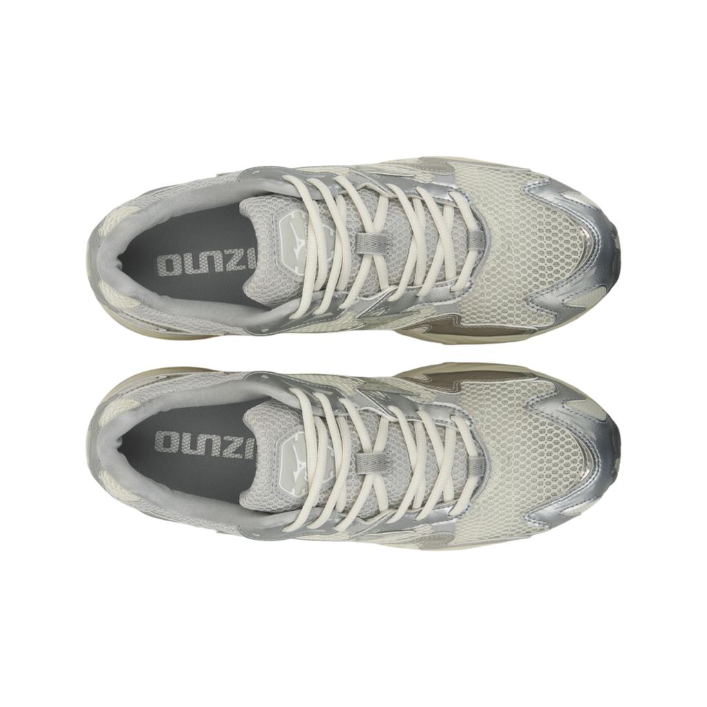 Mizuno Wave Rider 10 Металлические Белоснежные Мужские Кроссовки Mizuno-Snow-White White-Sand Nimbus-Cloud D1GA243104