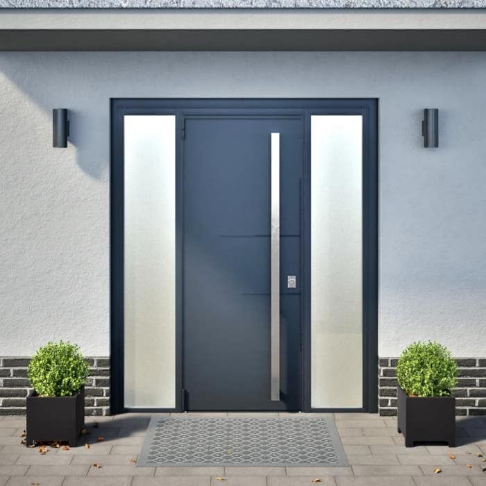 VidaXL Jardinières 2 pcs noir 30x30x30 cm acier, planteur, jardinière de patio, bac à fleurs, jardinière d'extérieur, boîte 851186