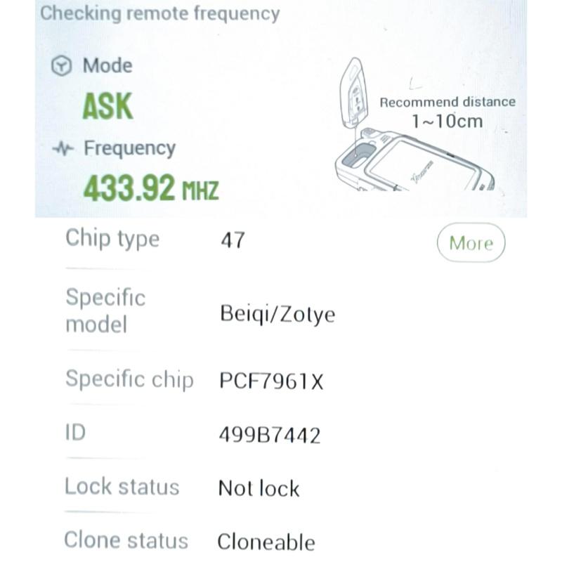 Peter-key Оригинальный Умный Ключ-Пульт 3 Кнопки 433.92 МГц ASK 47 Чип PCF7961X Для BAIC Senova X25 X35 С ЛОГОТИПОМ Умный Ключ