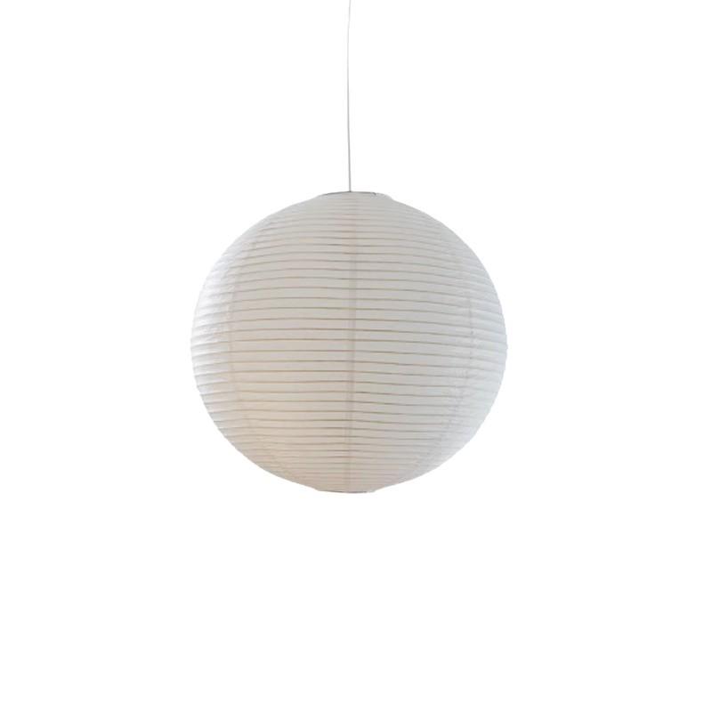 Noguchi Yu Japanese Paper Lantern - Round Pendant Lampshade for Living Room, Dining Room, Cafe, Guesthouse, Clothing Store, Wabi-Sabi Style.