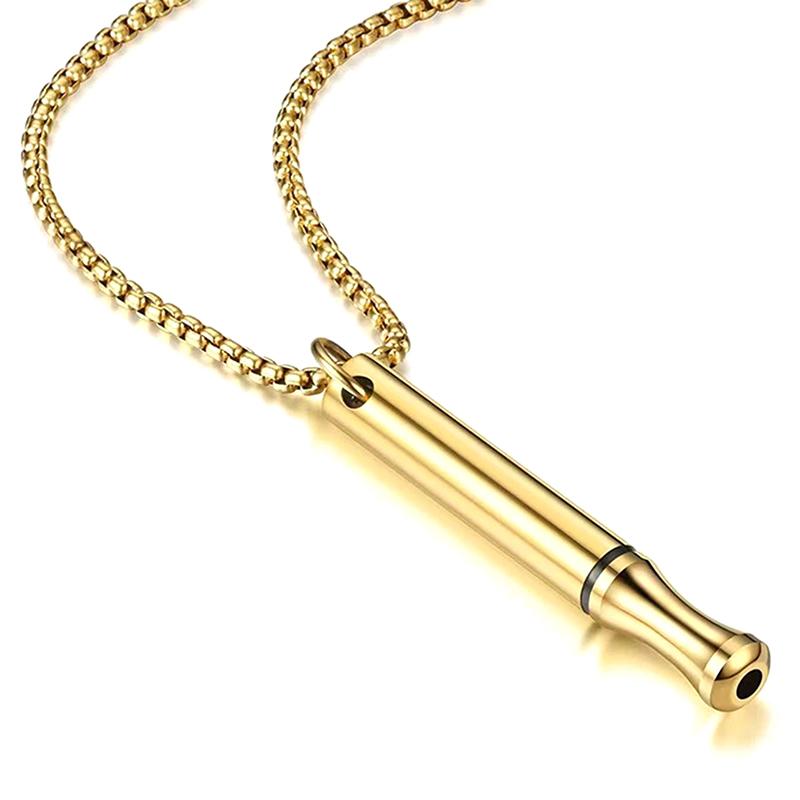 Ожерелье из нержавеющей стали для осознанного дыхания для женщин и мужчин, кулон для снятия тревоги и стресса, средство для медитации для облегчения панических атак