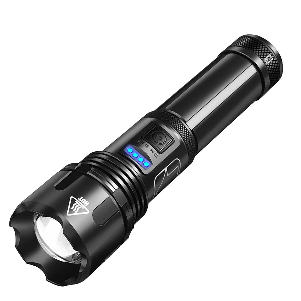 (Мишель11)Мощный светодиодный фонарик XHP50 Torch USB Перезаряжаемая водонепроницаемая лампа Ultra Brigh