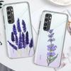 Фиолетовый Цветок Лаванда Мягкий Чехол Коке для Xiaomi Mi 11 Lite 12X 11T Note 10 Lite 12 10T 5G 9T 11X Poco M3 X3 NFC Силиконовая Накладка
