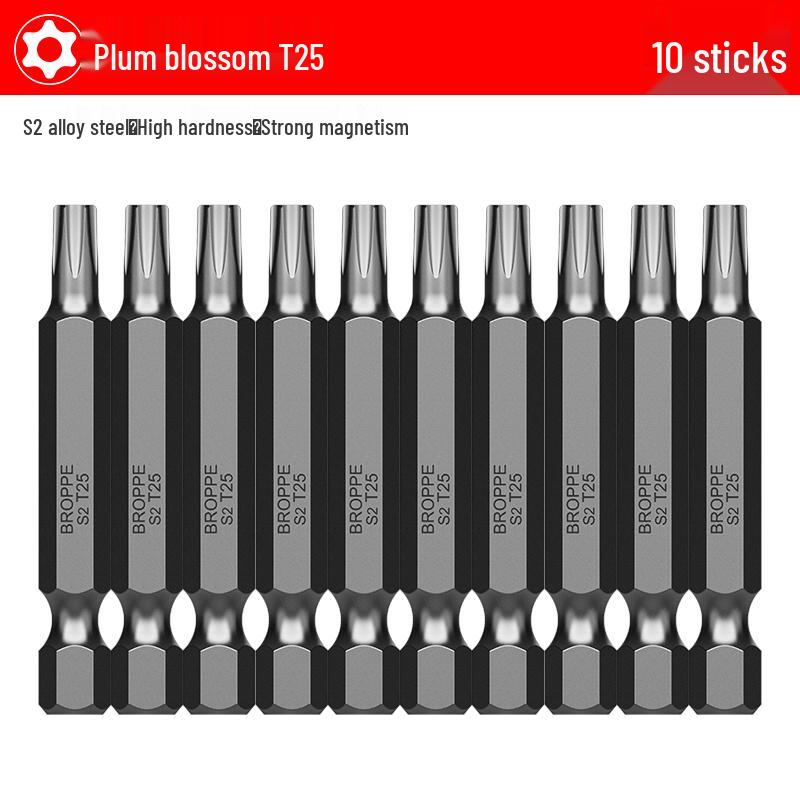 S2 Steel Magnetic Phillips & Slotted Screwdriver Bits Set for Electric Hand Drills and Pneumatic Tools