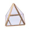 Glass Jewelry Box Decorative Gift Modern Geometric Dustproof Display Case Keepsake for