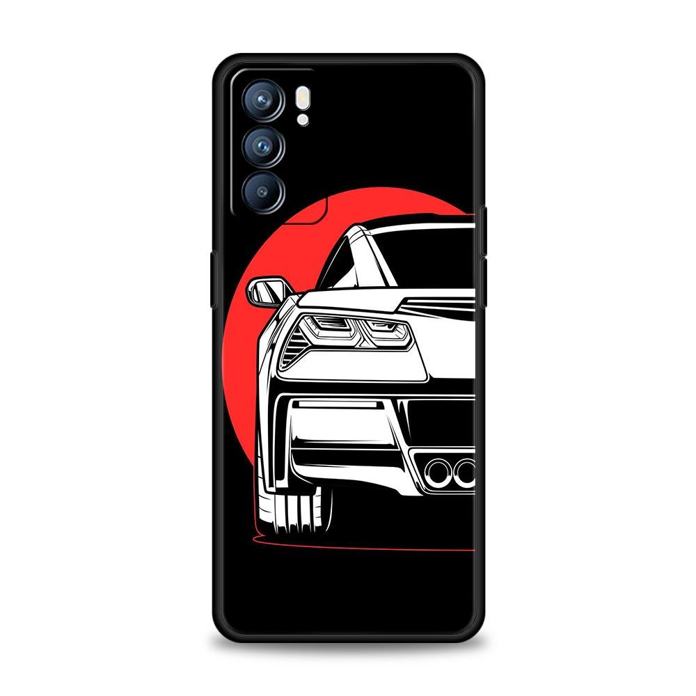 Чехол для спортивного автомобиля JDM Tokyo Drift для Oppo Find X6 X5 A54 A53 A52 A9 A15 A95 A17 A16 A76 A74 A57 Reno7 Reno6 Pro Plus 5G