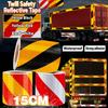 Twill ReflectiveTape High Visibility Self-Adhesive Safety Warning Sticker Conspicuity For Truck