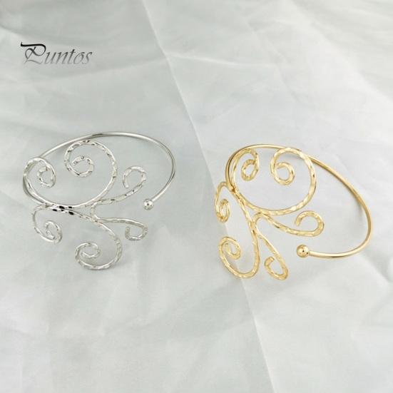 Bracelet Arm Chain Lightweight Bright Color Glossy Hollow-out Geometric Pattern Arm Cuff Bangle Body Bracelet Jewelry Gift