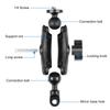 PULUZ PU702B Motorbike Rearview Mirror Mount Bracket Motorcycle Sports Camera Holder 1/4 Inch