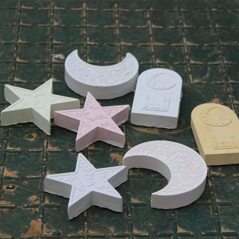 Силиконовые формы Формы для луны Формы для мыла ручной работы DIY Формы для выпечки Формы для литья в форме звезды Формы для смолы для изготовления свечей