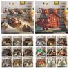 Fashion Christmas Printed King Size Comforter Cover Set Highend Polyester Teen Kids Home Bedclothes