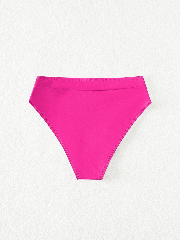 2025 Европейский и Американский Сексуальный Купальник Бикини Однотонного Цвета с Шортами для Женщин