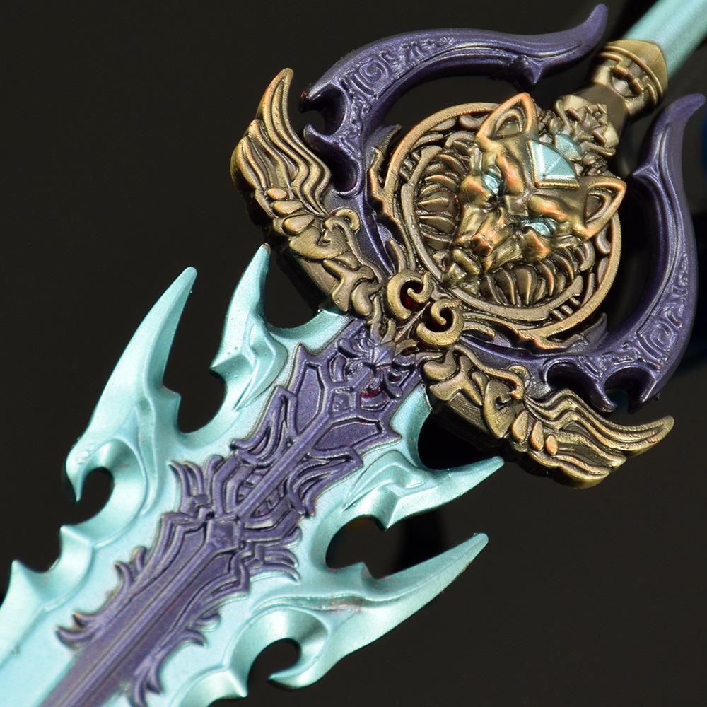 23см/9.06дюйма Модель Холодного Оружия Ледяного Волка Реквизит Периферия Зубы Нож Косплей Коллекционный Настольный Косплей Хобби Декоративный