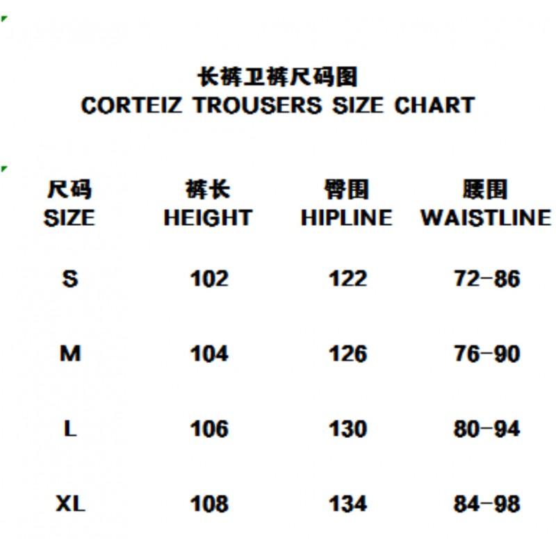 Corteiz Streetwear Hooded Sweatshirt Jogger Set Cotton Green Unisex Outfit Casual Daily Wear