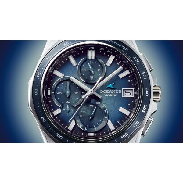 Casio Часы OCEANUS RETRO TONE Manta S7000 OCW-S7000RA-2AJF с синим циферблатом