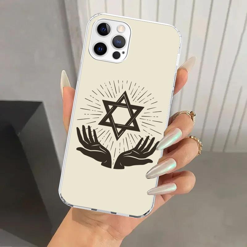 Чехол для телефона David Jewish Star Symbol для Iphone 17 Air 16 15 Plus 14 13 Mini 12 11 Pro Max 16E 7 8 SE 2020 Мягкий чехол Funda Печатный корпус
