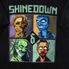 Shinedown Мои монстры реальны Внимание Футболка с коротким рукавом Черная Все размеры AH10 Унисекс Футболка