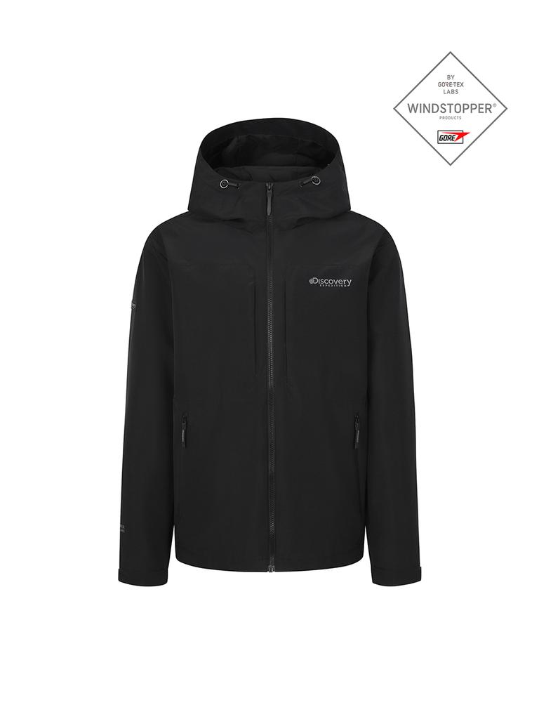 Мужская ветрозащитная куртка Discovery Expedition Gore Windstopper (черный)