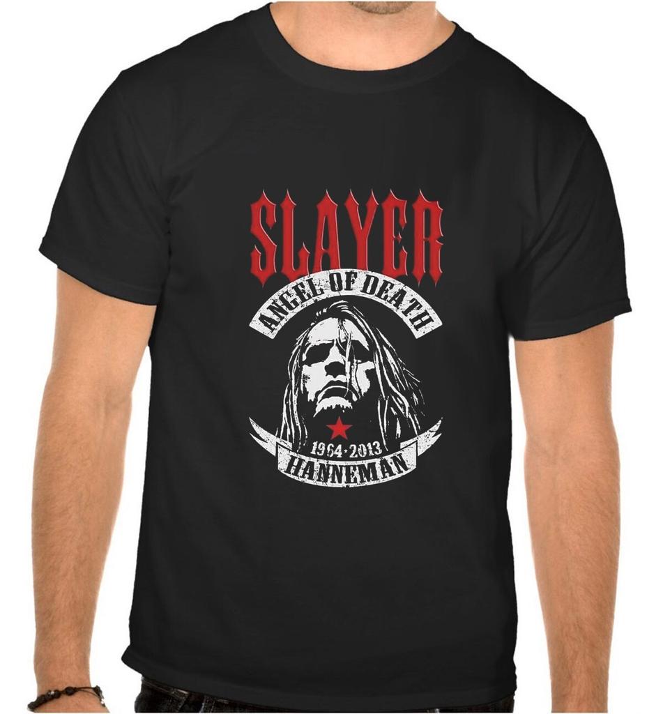 Slayer Hanneunisex Rock Music Black Tshirt 1168100 Handmade