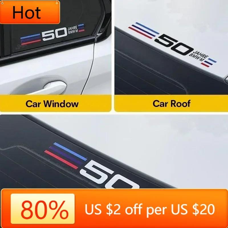 New Hots E60 For BMW 3 5 7 Series F48 F39 G42 G30 G20 G26 F10 F06 F30 F13 G32 E46 G90 M Car Triangle Window Decoration 50 Anniv