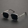 2025 Retro Square Steampunk Metal Sunglasses with Universal Fit