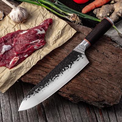 Нож шеф-повара из высокоуглеродистой стали, кухонные ножи для мясника, нож для нарезки мяса, нож для нарезки овощей