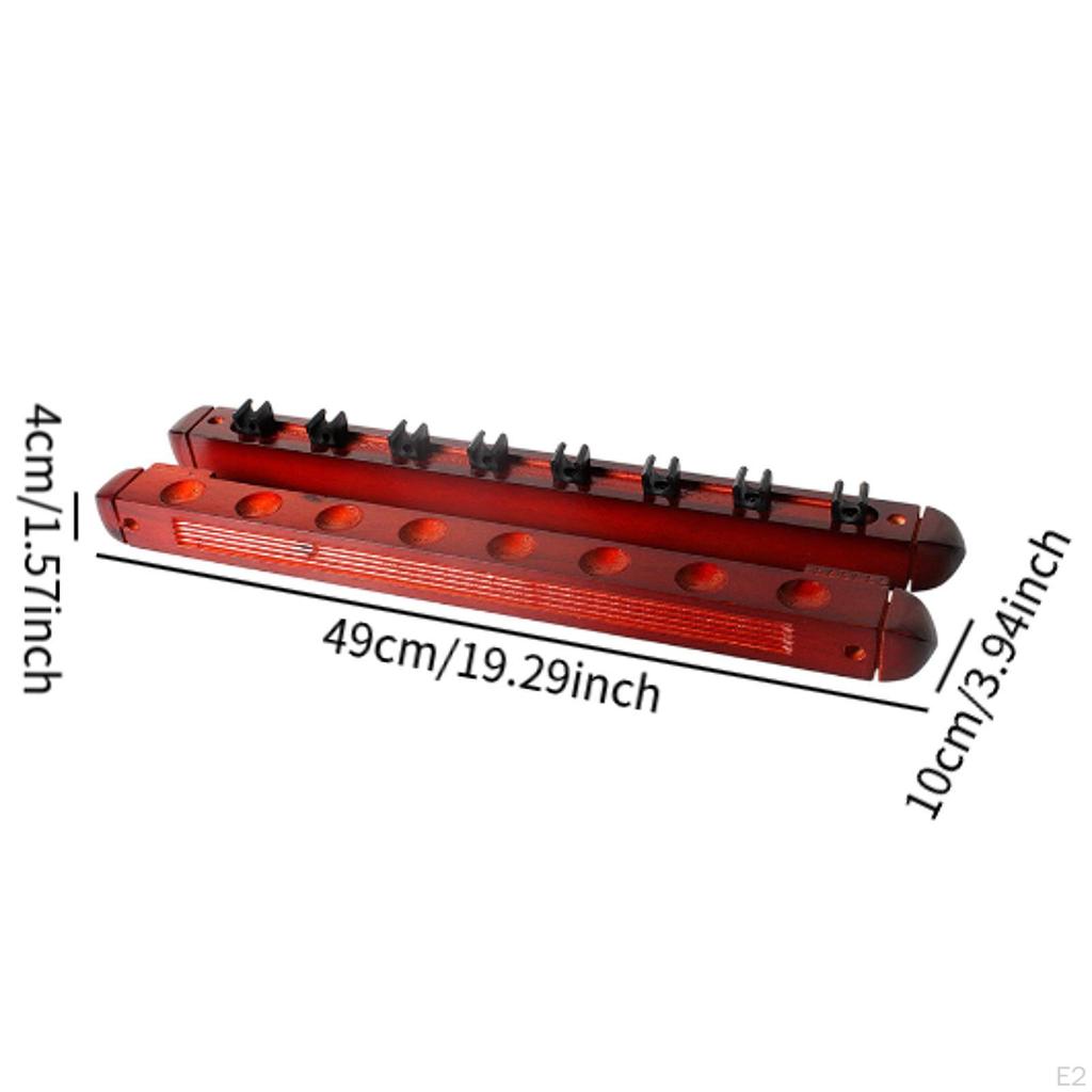 Деревянная стойка для бильярдного кия, настенный держатель для бильярдных киев