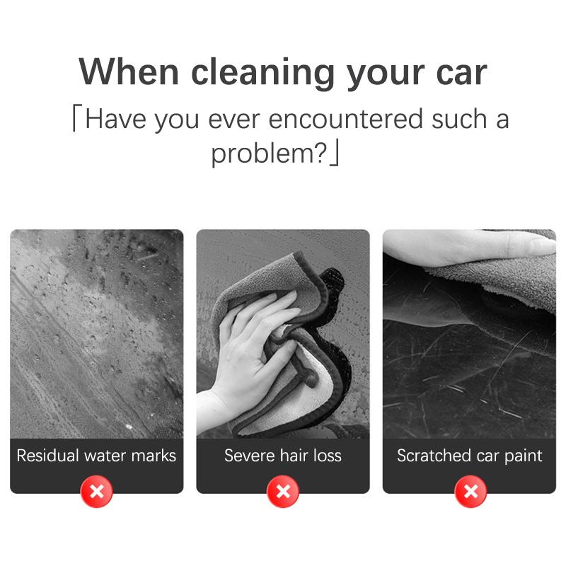 Twisted Microfiber Car Cleaning Towel Double-Sided Super Absorbent Car Wash Cleaning Cloth Scratch Proof Soft Lint Towels