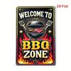 Металлический Постер Настенное Искусство, Винтажная Вывеска BBQ Добро Пожаловать, Подарок для Бара или Гаража