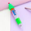 5PCS Festive Christmas Theme Ballpoint Pen Multicolor Pens With Ergonomic Grip Portable Writing Tools For Students