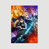Японский аниме Sword Art Online Плакат Ретро Белые бумажные постеры Фреска Настенная живопись Домашний декор Гостиная Бар Кафе Украшение Картина