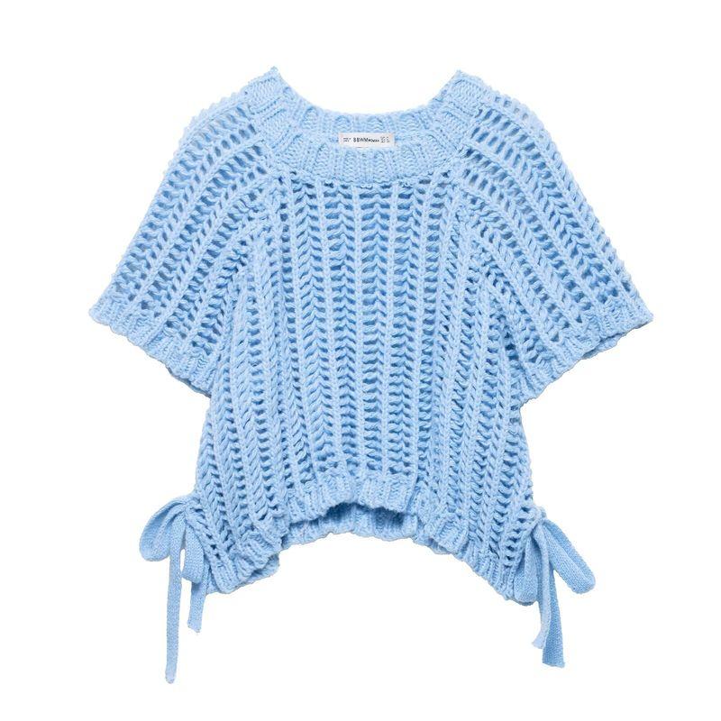 Araltay New Arrival Fashion Style Women's Clothing Fashion All-Match Pure Color Side Band Decoration Thick Needle Tops 2142116