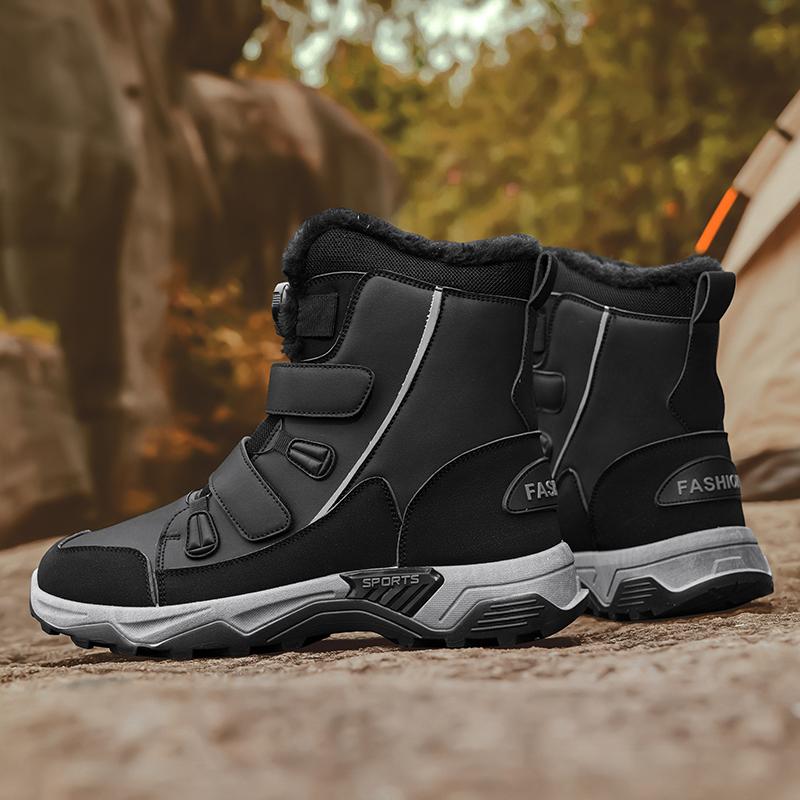 Мужские зимние сноубутсы Женские водонепроницаемые ботинки для хайкинга Унисекс Прочные уличные ботинки для пары Большие размеры