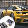 Высококачественная TPU PPF пленка 0,3*3М/2М/1М/0,5М Защитная пленка для фар автомобиля Самовосстанавливающаяся Защита от царапин светло-черная/ Дымчато-черная