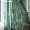 1PC NAPEARL 70-80% Green Blackout Curtain Forest Series Plant Leaves Printing Pattern Window Curtain For Living Room Home Decor