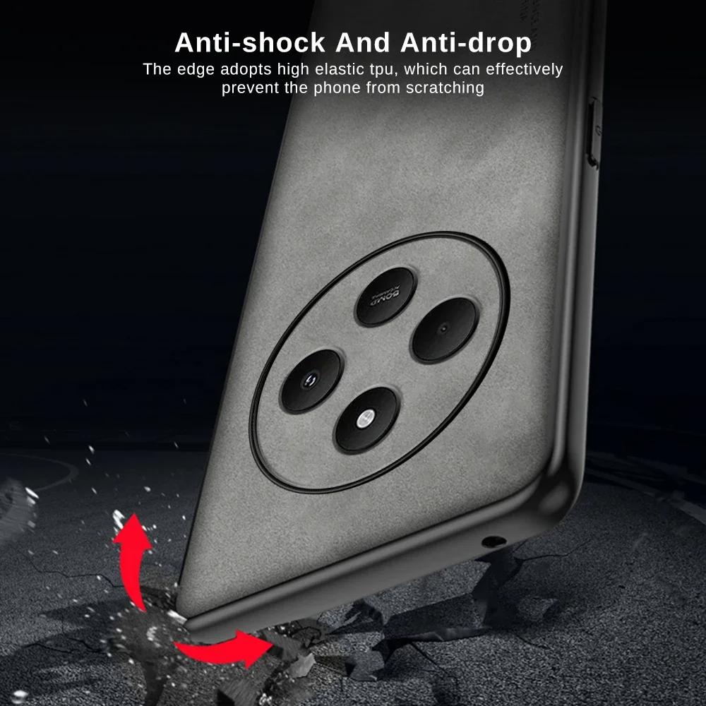 Redmi14 C 75 A 4 Роскошный чехол из овчины для Xiaomi Redmi 14c 4g 5g Poco C75 A4 Business Retro Back Cover Redmi14c Redmia4