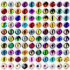 100pcs 50 Pairs Animals Eyes Cat Eye Toys  Handmade Photo Glass Cabochons DIY Making Accessories