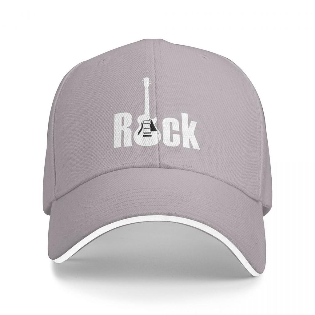 Бейсболка Snapback с логотипом Rock и гитарой, дышащая, повседневная, для улицы, унисекс