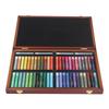 48 Colors Oil Pastels Set Water Soluble Soft Pastel Set Art Supplies with Wooden Box for Artists