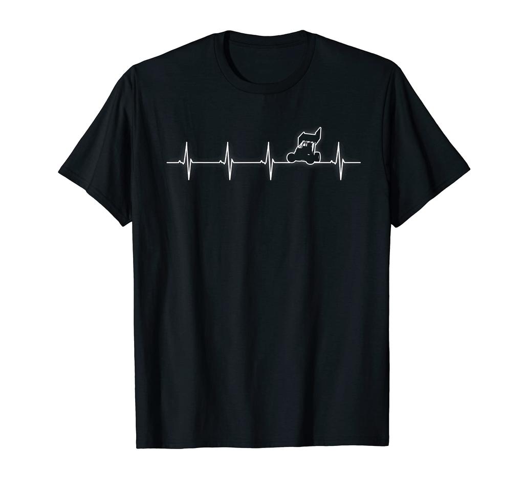 Sprint Racing Car Heartbeat Gift T-Shirt