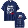 Loded Diper Diper Overload Tour Футболка Мужская Женская Винтажная Рок Оверсайз Футболки с Коротким Рукавом Мужские Повседневные Футболки 100% Хлопок