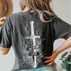 Винтажная футболка Fireheart Book Club, двусторонняя, комфортная, с принтом «Стеклянный трон», короткий рукав, унисекс, для повседневной носки, модная, уличная