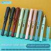 "Colorful Student Fountain Pen with Replaceable Ink Capsule for Calligraphy and Correct Writing Posture"
