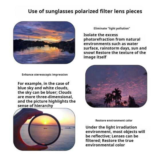 Круглые поляризованные очки 45669 Gears Регулируемые солнцезащитные очки с ND-фильтром для Sun Blue