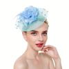 Elegant Fascinator Hat Tea Party Hat Flower Shaped Ornament Headwear With Mesh Women Hair Accessories